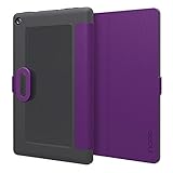 Incipio Clarion Folio Fire HD 8 Case (Previous Generation - 2015 release), Plum Purple