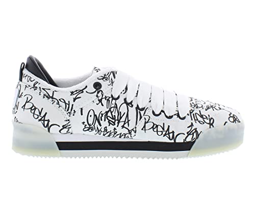 Onitsuka Tiger Tênis unissex Kamo Trainer, Branco/preto, 8.5 Women/8.5 Men