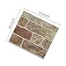 IZODEKOR 3D Wall Panels Brick Effect - Cladding, Stone Look, Styrofoam Facing for Living Room, Kitchen, Bathroom, Balcony, Bedroom, Back of Counter and Teras | Farmhouse Style (10