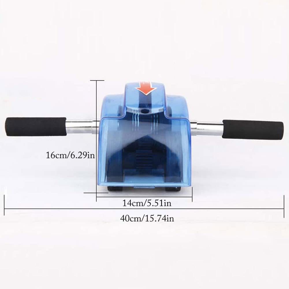 Rodillo abdominal para entrenamiento abdominal – Rodillo de entrenamiento para abdominales | Aparato de entrenamiento abdominal en casa con esterilla, controles deslizantes para entrenamiento de