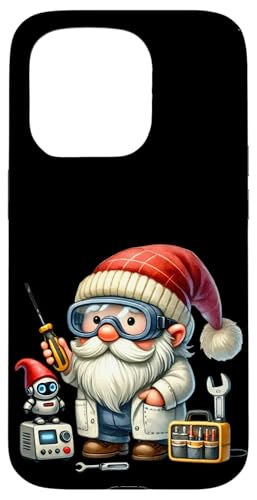 Computer Science Nerd Gnome Graphic For Men Funny Scientist Carcasa para iPhone 15 Pro