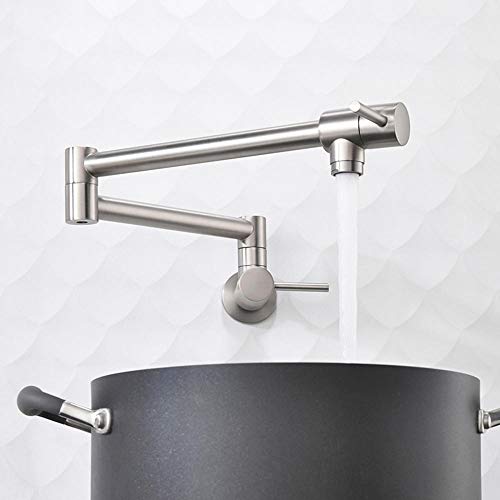 Grifo de cocina para fregaderos de instalación en pared y brazo móvil 4