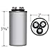 Motor Dual Run Capacitor Round 35 + 3 uf MFD 440 Volt VAC 12977