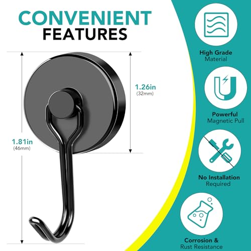 Diymag Black Magnetic Hooks thumb #1