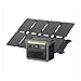 Anker SOLIX C1000 Portable Power Station with PS100X Portable Solar Panel, 1800W Solar Generator, 1056Wh LiFePO4, 4 AC Outlets, Fast Charge 100% in 58 Min, Home Backup, Camping, RV & Emergency