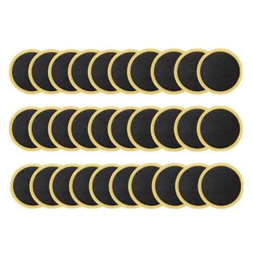 EXCBIOZ 30 Pcs Glueless Bike Tire Puncture Repair Patches Bicycles Tire Patches Portable Bike Tyre Tire Inner Tube Puncture Patches
