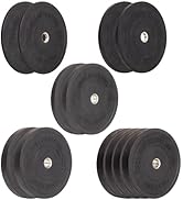 Bells of Steel Black Bumper Plates - Commercial and Home Gym - Olympic Weight Plates for Deadlift...
