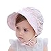 My Little Baby Baby Girls Sun Hat Summer Baby Hats Fashion Hollow Sun Protection Caps Floppy Beach Hat Vacation Caps (Pink)