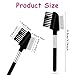 Metal Eyelash Comb Eyelash Separator Tool Travel Eyebrow Brush Comb Short Portable Eyelashes Brush 2 in 1 Travel Portable Eye Makeup Brushes, Beauty Cosmetic Tool
