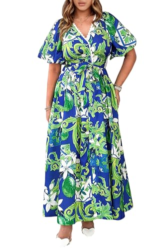 Image of Maxigerui Women's Summer Floral Maxi Dress Spring Wedding Guest Dress 2026