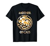 Mother of Cats Shirt With Floral Art Best Mom T-Shirt