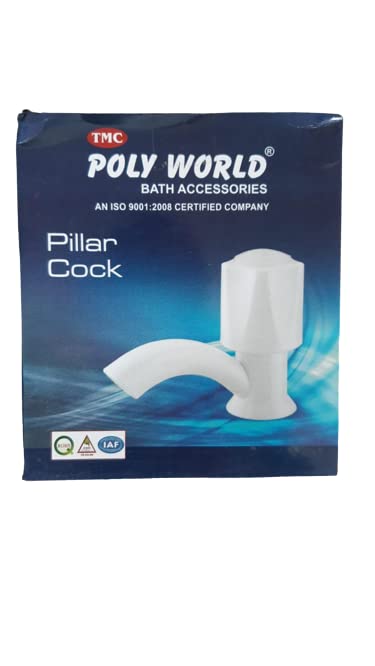 Vishesh Enterprises Poly World Plastic White Pillar Cock Pack 10