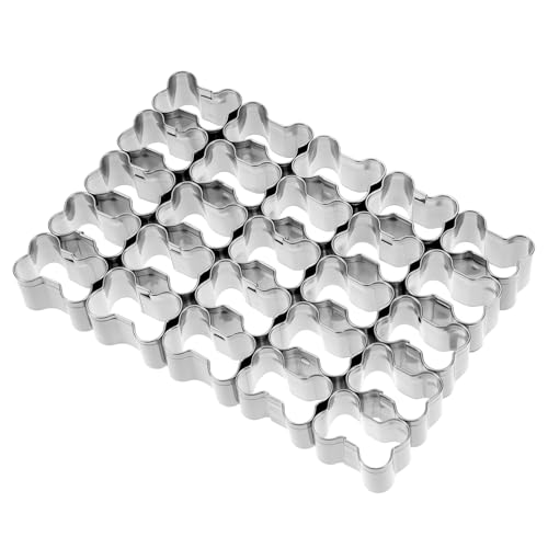 Ausstecher Hundeknochenform Keksausstecher Ausstechformen Hundeknochen Ausstecher Ausstechformen-set in Hundeknochenform Ausstechforme Weihnachten Für Oder Leckerlis Backen Halloween(25 Gitter)