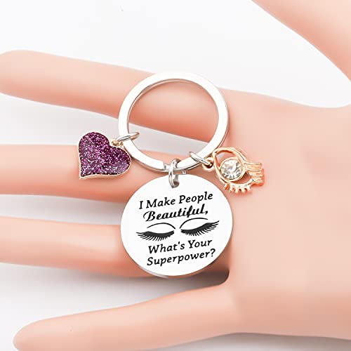 Image of WSNANG Lashes Artist Jewelry Eyelashes Artist Gift I Make People Beautiful What's Your Superpower Bracelet