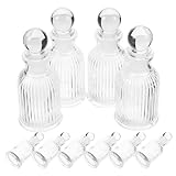 TOPPERFUN 12 Botellas de Agua para Bautismo 50 Ml con Diseño de Columna Romana, Recipientes de Vidrio Transparentes para Oración y Bendición, Juego de 12 Unidades para Regalos Religiosos