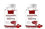 Premium Astaxanthin 12 mg|aus Mikroalgen| Gelenk-, Augen- und Hautstützen, gentechnikfrei, glutenfrei (60 Stück),2Pcs