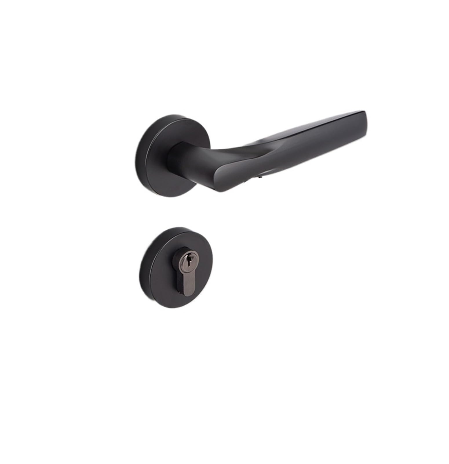 Serrure de porte en bronze Nero au design magnétique haut de gamme pour la maison