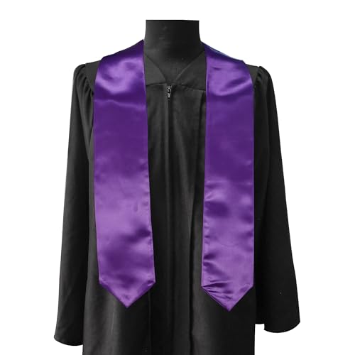 Image of GraduationMall 24 Pieces 72 Inch Plain Graduation Stole Bulk Sublimation Blank Honor Graduation Sash Unisex Adult