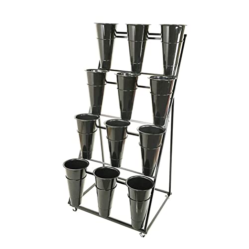 Support roulant pour plantes 4 niveaux pour éviter le manque de place - 7