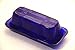 Butter Dish Cobalt Blue Glass