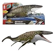 ¡Vive la emoción de Jurassic World! ¡Llévate a casa la emoción y la acción de “Jurassic World: El Renacer” con este emblemático Mosasaurio Mordedor con increíbles movimientos, aletas y cola articuladas, y 65,27 cm de largo! ¡Ataque total! Los niños y...