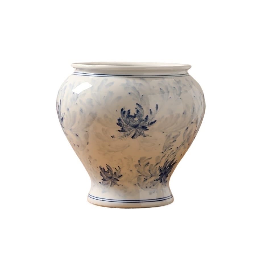 Doniczka Ceramiczna doniczka niebiesko-biała porcelana lekka luksusowa chińska retro styl duża kaliber
