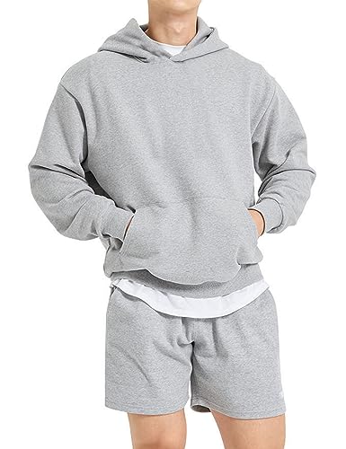 PAODIKUAI Men Hoodie Sweatshirt Loose Fit Fashion Pullover Hoodie Casual Long Sleeve Hooded Sweatshirt with Pocket