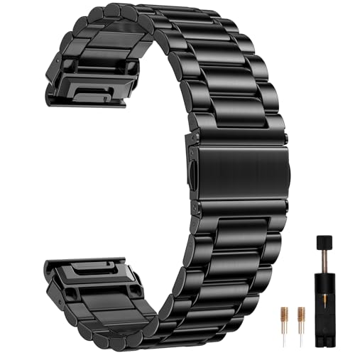GEAK Quickfit Compatible with Garmin Fenix 6 Watch Band, 22mm Watch Band Adjustable Sport Strap for...