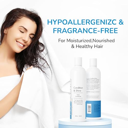 Fragrance Free Conditioner For Men And Women - Cleansing Conditioner For Dry Hair - Detangling Conditioner For All Hair Types - Moisturizing Conditioner For Sensitive Skin - Natural Conditioner 8Oz #TOP3