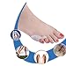 ULTNICE 2Pcs Pinky Toe Straightener Toe Separator (Blanco)