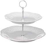 Lenox Unisex French Perle Tiered Server White Serveware -