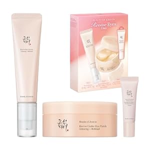 Beauty of Joseon Revive Ritual Eye Duo With Retinol Moisturizer Gift | Daily Korean Skincare for Firmer Under Eyes, Visibly Lifting Korean Eye Cream and Patch 30 ml, 1.01 fl.oz., 93g, 60 pieces