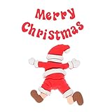 PRETYZOOM Adornos para Pasteles Navideños 2 Piezas, Insertos Letras y Figura De Papá Noel, Silicona Blanda, Decoración para Cupcakes y Postres De Fiesta, Adecuado para Navidad