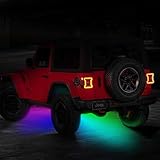 ORACLE Lighting ColorSHIFT LED Underbody Rock Light Kit – Car Underglow Lights with Bluetooth &...