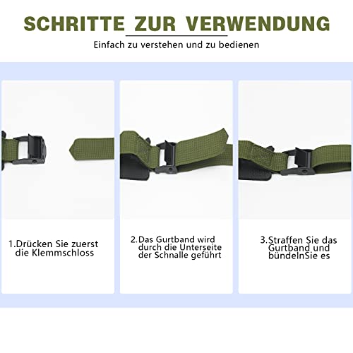 4 cinghie di fissaggio 2,5 cm x 2,5 m, cinghie di