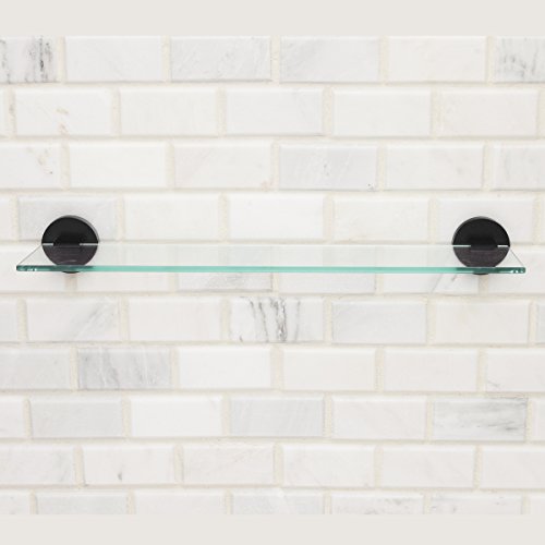 Best Deal Cheap 🛒 Speakman SA-1209-MB Neo Glass Bathroom Shelf, Matte Black
