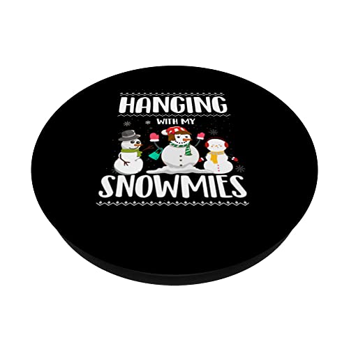 Hanging With My Snowmies, Black - Image 2