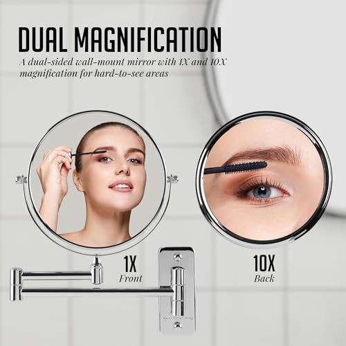 Espejo para Maquillaje de Pared Redondo con Magnificación 7" miniatura 2