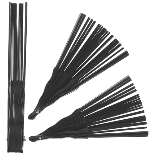 SUPVOX 3 Piezas Varillas para Abanico DIY de Madera Negra, 22 Cm, Marco para Ventilador de Mano Japonés, Suministros para Hacer Abanicos Caseros, Accesorios Decorativos para Eventos y