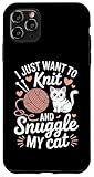 Stricken Katze Wolle Nadeln Kuscheln Handarbeit