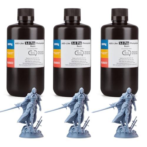 ELEGOO ABS-Like 3.0 Pro 3D Printer Resin Grey 3000g