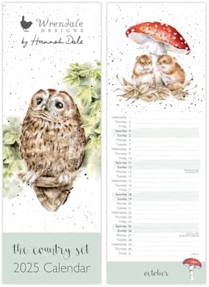 Wrendale Country Set Pegatinas Colección – 144 3cm British Wildlife Pegatinas