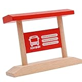 Creative Wooden Track Barrier Station Accessory for Kid-s Building Fun and Easy Tool Free Assembly
