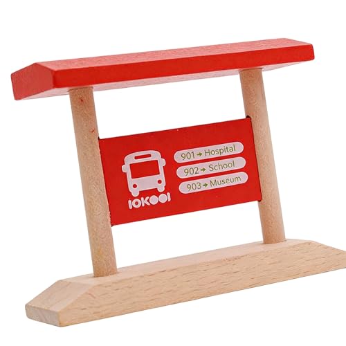 Creative Wooden Track Barrier Station Accessory for Kid-s Building Fun and Easy Tool Free Assembly