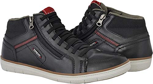 Kit Tenis Cano Médio e Sapatênis Masculino Zíper Leve Casual Cinza 39