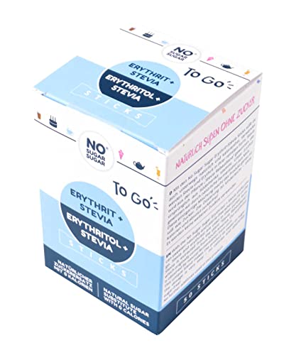 NO SUGAR SUGAR Vorteilspack 3x200g Erythrit + Stevia Sticks vegan, Zuckerersatz kalorienfrei, zahnfreundliche 1:1 Süße gegenüber Zucker, 100% zuckerfrei ohne Eigengeschmack, perfekt für unterwegs