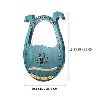 Generic Lyre en bois avec 16 cordes en métal et clé d’accordage, médiators et cordes de rechange, instrument à cordes portable, cadeau de Noël pour débutants et enfants - Les Beatles, Paul McCartney, John Lennon, RIngo Starr, George Harrison Generic Lyre en bois avec 16 cordes en métal et clé d'accordage, médiators et cordes de rechange, instrument à cordes portable, cadeau de Noël pour débutants et enfants – Image 7