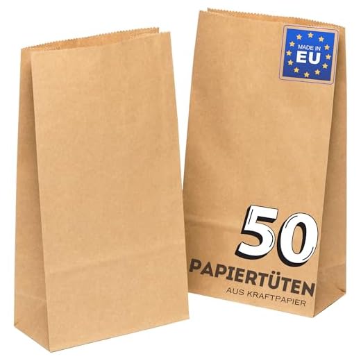 kgpack 50 st. papperspåsar små 12 x 22 x 6 cm barn, bottenpåsar, fruktpåsar, present till barnfödelsedag, godis, presentförpackning, påsar av brun kraft presentpapper