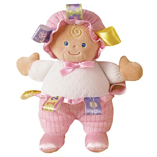 Image of Taggies Baby Doll Huggable Plush Soft Toy with Sensory Tags, 8-Inches, Cutie