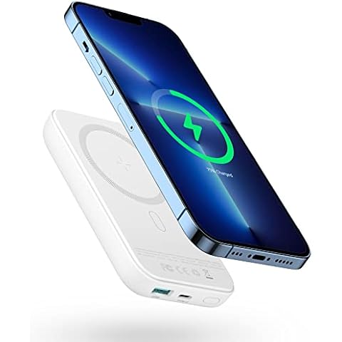 FLYLEAD Portable Charger, 10000mAh USB C Power Bank 15W Wireless Fast Charging and PD QC 3.0 20W Fast Charging, Battery Pack ​for Apple iPhone 14 Pro Max/14 Pro/14 Plus/14, 13/12 Series Cover